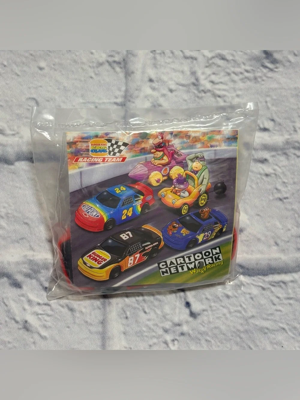 Deadstock 1997 Burger King “Kids Club” Nascar Jeff Gordon kids meal toy
